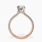 1.41 ct. round Myra Halo Ring in 10kt rose gold side right image one