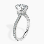 2.23 ct. heart Myra Halo Ring in 18kt white gold standing product image one