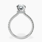 9ct White Gold Myra Secret Halo Lab Diamond Ring side right image one
