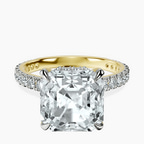 14kt Yellow Gold Myra Secret Halo Lab Diamond Ring front image