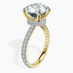 14kt Yellow Gold Myra Secret Halo Lab Diamond Ring standing product image one