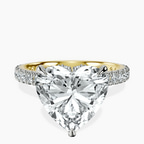14kt Yellow Gold Myra Secret Halo Lab Diamond Ring front image