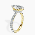 18kt Yellow Gold Chrissy Teigen Secret Halo Lab Diamond Ring standing product image one