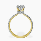 2.06 ct. oval Chrissy Teigen Engagement Ring in 10kt yellow gold side right image one