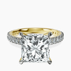 14kt Yellow Gold Myra Secret Halo Lab Diamond Ring front image