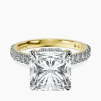 14kt Yellow Gold Myra Secret Halo Lab Diamond Ring front image