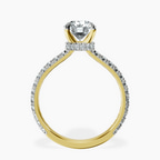 1.41 ct. round Chrissy Teigen Engagement Ring in 10kt yellow gold side right image one