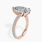 14kt Rose Gold Zoey Six Prong Eternity Lab Diamond Ring standing product image one