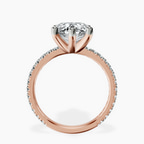 14kt Rose Gold Zoey Six Prong Eternity Lab Diamond Ring side right image one