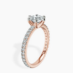1.41 ct. round Zoey Eternity Ring in 18kt rose gold standing product image one