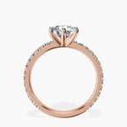1.41 ct. round Zoey Eternity Ring in 18kt rose gold side right image one