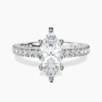 Platinum Zoey Six Prong Eternity Lab Diamond Ring front image