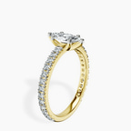 18kt Yellow Gold Zoey Six Prong Eternity Lab Diamond Ring standing product image one