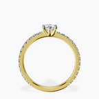 18kt Yellow Gold Zoey Six Prong Eternity Lab Diamond Ring side right image one