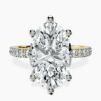 18kt Yellow Gold Zoey Six Prong Eternity Lab Diamond Ring front image