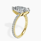 18kt Yellow Gold Zoey Six Prong Eternity Lab Diamond Ring standing product image one