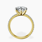18kt Yellow Gold Zoey Six Prong Eternity Lab Diamond Ring side right image one