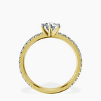 14kt Yellow Gold Zoey Six Prong Eternity Lab Diamond Ring side right image one