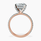 14kt Rose Gold Kylie Eternity Lab Diamond Ring side right image one