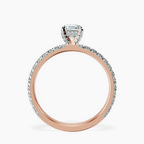 14kt Rose Gold Kylie Eternity Lab Diamond Ring side right image one