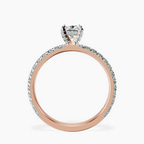 14kt Rose Gold Kylie Eternity Lab Diamond Ring side right image one