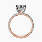 14kt Rose Gold Kylie Eternity Lab Diamond Ring side right image one