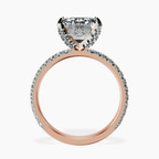 18kt Rose Gold Kylie Eternity Lab Diamond Ring side right image one
