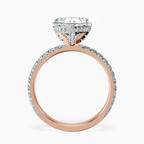 10kt Rose Gold Kylie Eternity Lab Diamond Ring side right image one