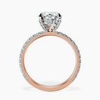 18kt Rose Gold Kylie Eternity Lab Diamond Ring side right image one