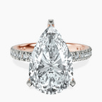 18kt Rose Gold Kylie Eternity Lab Diamond Ring front image