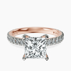 18ct Rose Gold Kylie Eternity Lab Diamond Ring front image