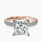 10kt Rose Gold Kylie Eternity Lab Diamond Ring front image