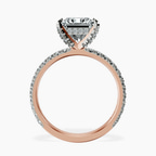 10kt Rose Gold Kylie Eternity Lab Diamond Ring side right image one