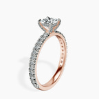 18kt Rose Gold Kylie Eternity Lab Diamond Ring standing product image one