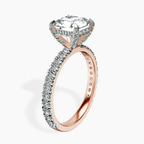 2.65 ct. radiant Kylie Eternity Ring in 10kt rose gold standing product image one