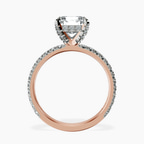 2.65 ct. radiant Kylie Eternity Ring in 10kt rose gold side right image one