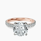 18kt Rose Gold Kylie Eternity Lab Diamond Ring front image