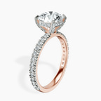 18kt Rose Gold Kylie Eternity Lab Diamond Ring standing product image one
