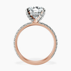 4.63 ct. round Kylie Eternity Ring in 14Ct rose gold side right image one