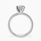 Platinum Kylie Eternity Lab Diamond Ring side right image one