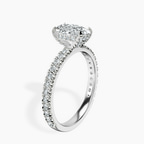1.37 ct. oval Kylie Eternity Ring in 14kt white gold standing product image one