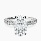 Platinum Kylie Eternity Lab Diamond Ring front image