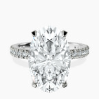 Platinum Kylie Eternity Lab Diamond Ring front image