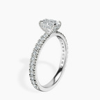 Platinum Kylie Eternity Lab Diamond Ring standing product image one