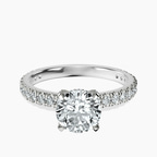 18kt White Gold Kylie Eternity Lab Diamond Ring front image