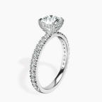 18kt White Gold Kylie Eternity Lab Diamond Ring standing product image one