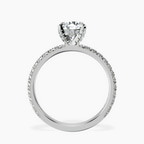 18kt White Gold Kylie Eternity Lab Diamond Ring side right image one