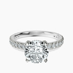 18ct White Gold Kylie Eternity Lab Diamond Ring front image