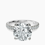 18kt White Gold Kylie Eternity Lab Diamond Ring front image
