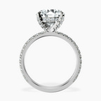 18kt White Gold Kylie Eternity Lab Diamond Ring side right image one